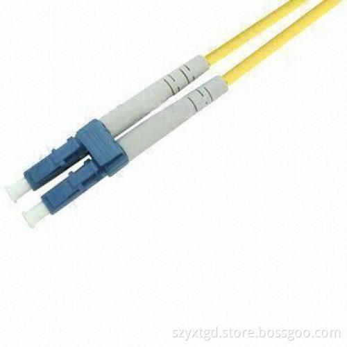 LC SM DX Fiber Optic Patch Cord, Cable Measures 3.0mm, with Low Insertion Loss
